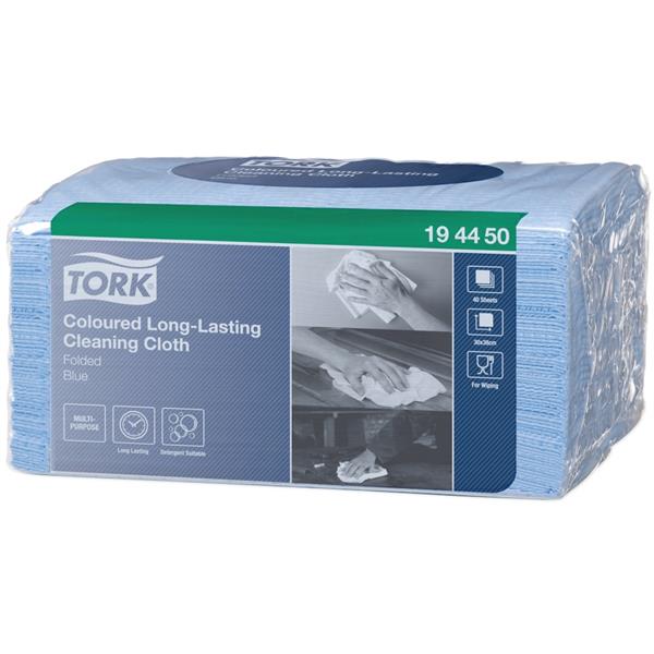 765338 Tork 194450 Klut TORK Premium W8 kodet blå (40) Fargekodet klut